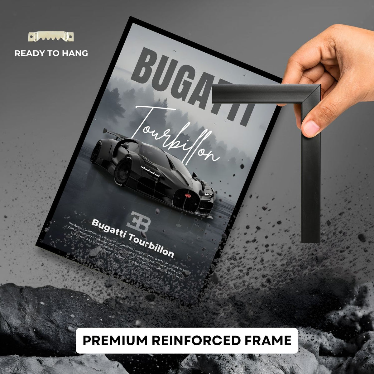 Bugatti Tourbillon – The Apex of Engineering | Framed | Ready to Hang | Home Décor House™