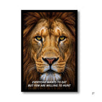 Lion Hunter Mindset | Framed | Ready to Hang | Home Decor House