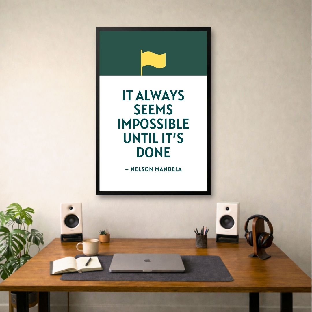 Fearless Progress Mindset | Framed | Ready to Hang | Home Decor House