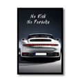 NO RISK NO PORSCHE - Porsche Risk Edition | Framed | Ready to Hang | Home Decor House