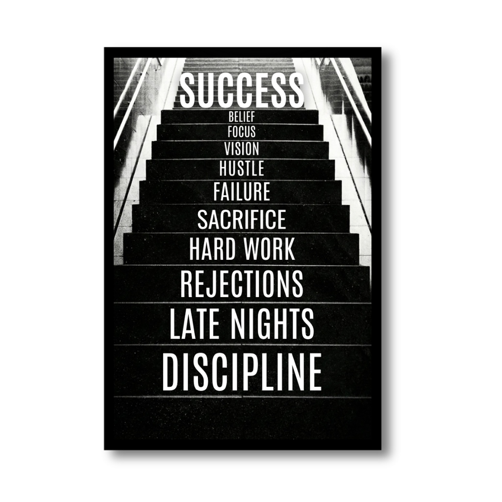 Stairway To Success | Framed | Ready to Hang | Home Decor House