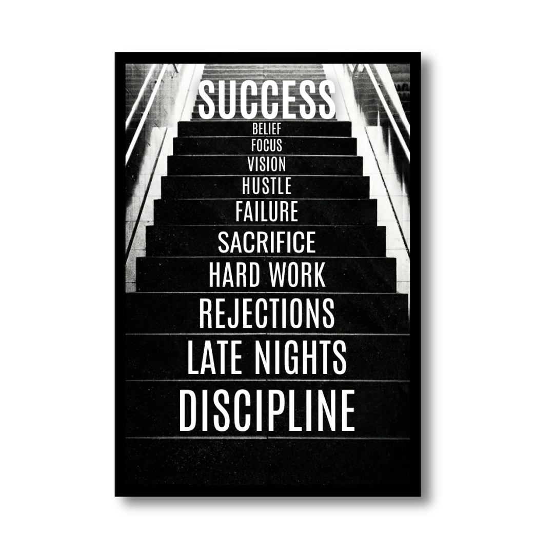Stairway To Success | Framed | Ready to Hang | Home Decor House
