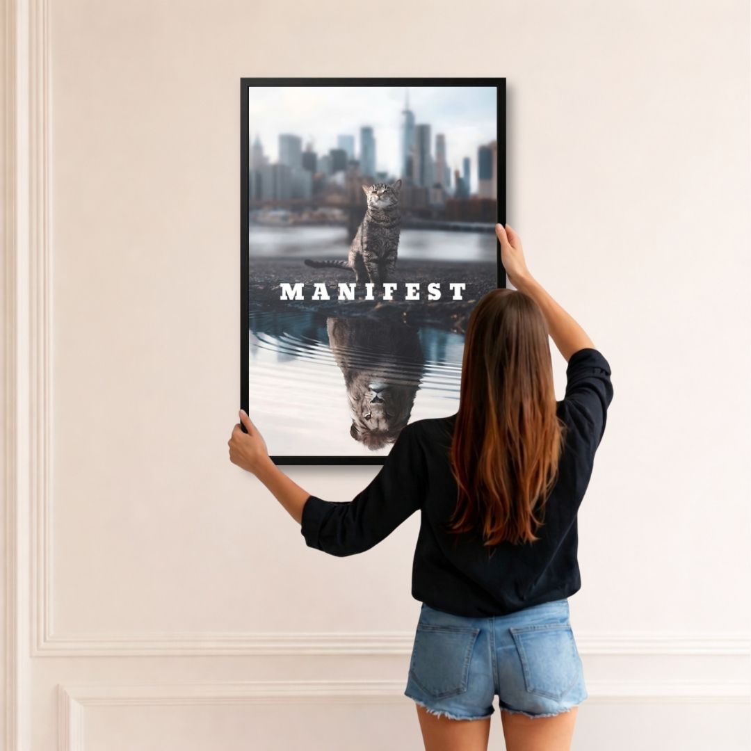 Manifest Inner Lion | Framed | Ready to Hang | Home Decor House