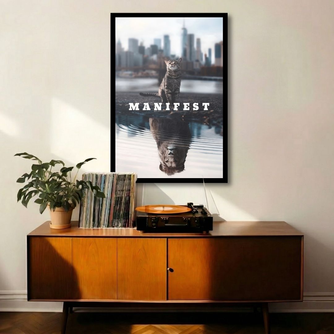 Manifest Inner Lion | Framed | Ready to Hang | Home Decor House