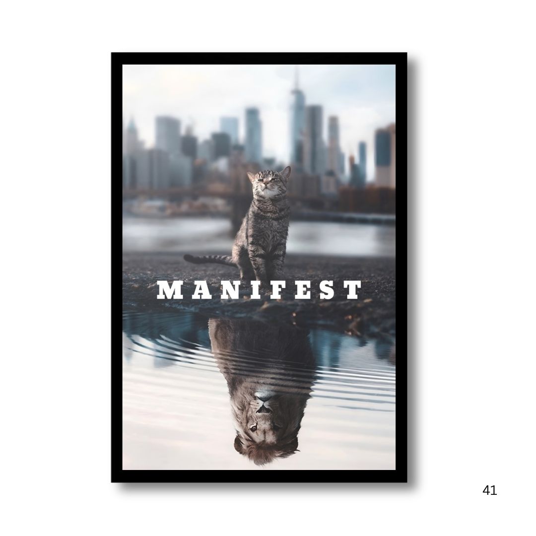 Manifest Inner Lion | Framed | Ready to Hang | Home Decor House