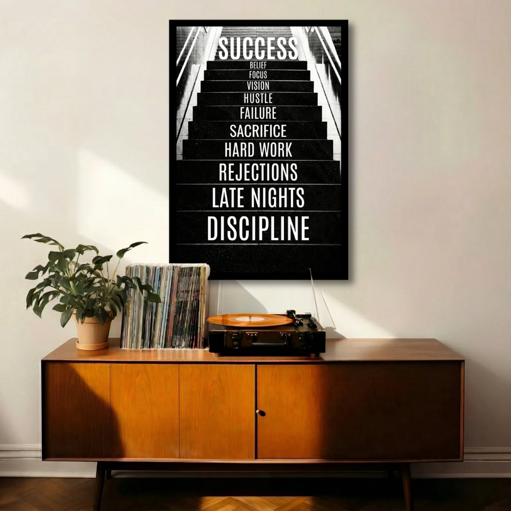 Stairway To Success | Framed | Ready to Hang | Home Decor House