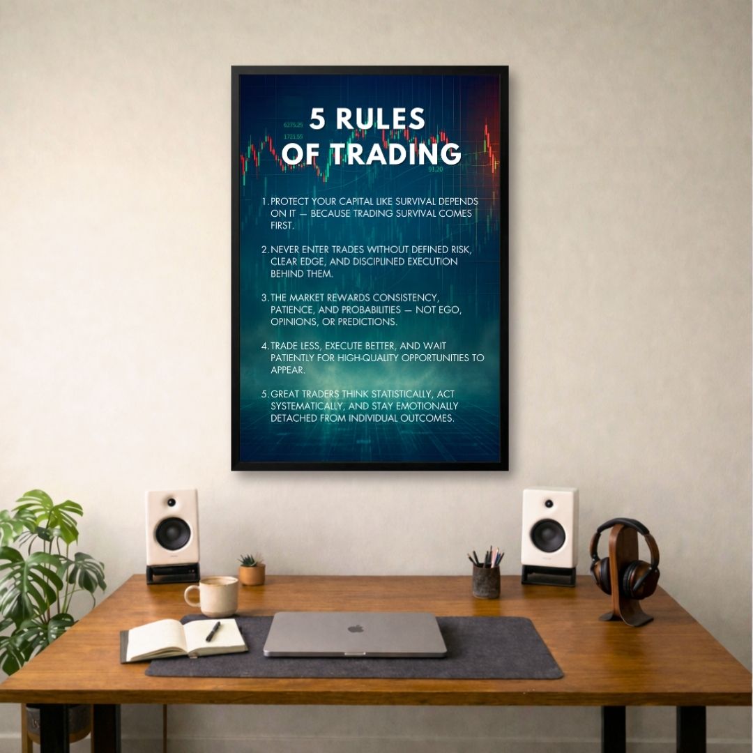 Elite Trading Blueprint | Framed | Ready to Hang | Home Decor House