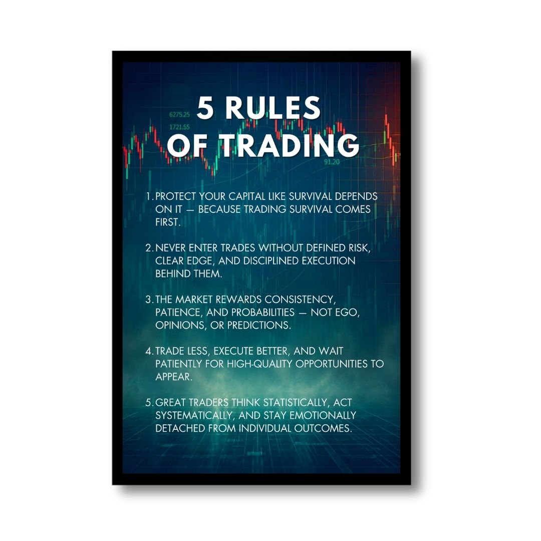 Elite Trading Blueprint | Framed | Ready to Hang | Home Decor House