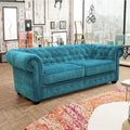 4 - Seater Sofa | Blue | Dual Cushion
