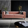 4- Seater Sofa | Baby Pink | Double Cushion
