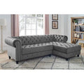 5- Seater L-Shaped Sofa | Grey| Double Cushion | Customised
