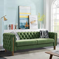 4- Seater Sofa | Light Green | Double Cushion