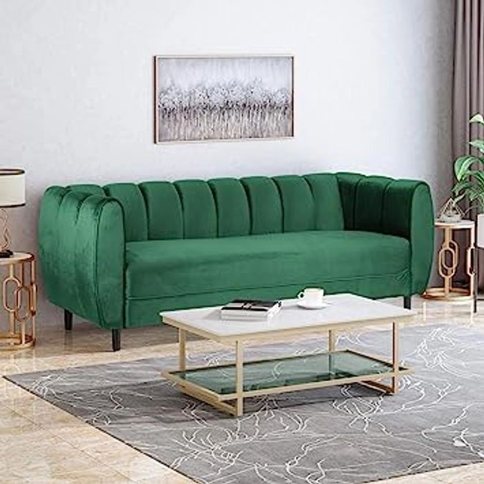 3 - Seater Sofa | Green | Single Cushion