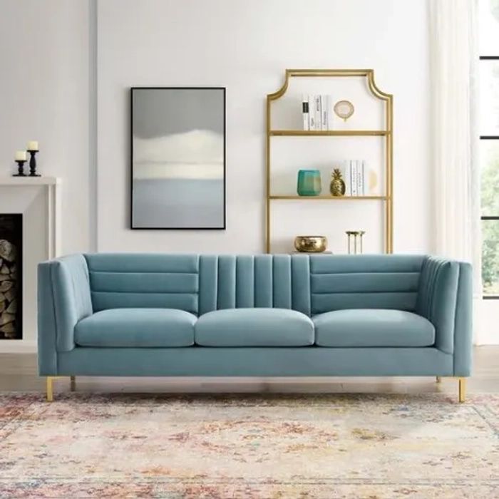 3 - Seater Sofa | Aqua | Triple Cushion