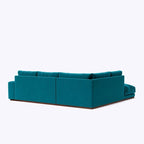 L-Shaped Sofa | Deep Green Colour | 5 Cushion