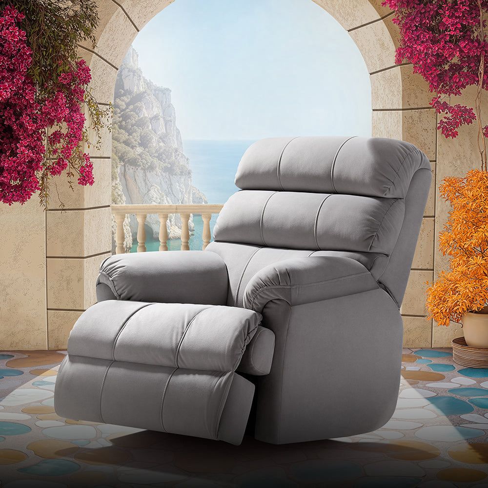 360-degree Recliner | Grey Colour | Double layered Cushion